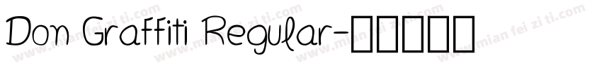 Don Graffiti Regular字体转换